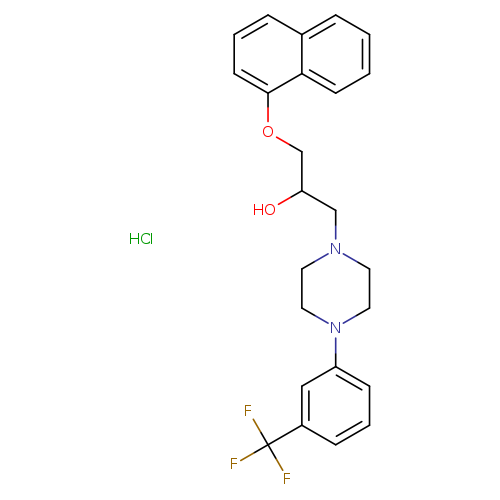 1-(naphthalen-1-yloxy)-3-{4-[3-(trifluoromethyl)phenyl]piperazin-1-yl}propan-2-ol hydrochloride