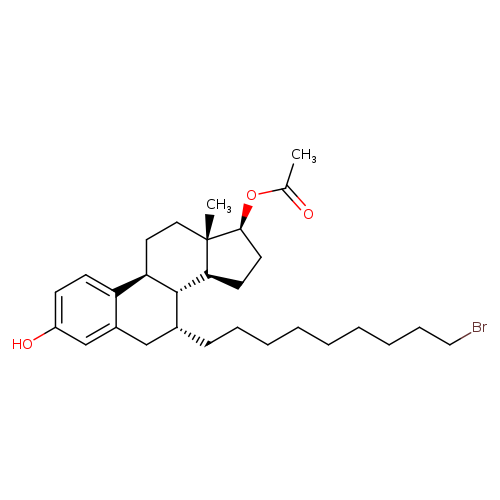 (7R,8R,9S,13S,14S,17S)-7-(9-Bromononyl)-3-hydroxy-13-methyl-7,8,9,11,12,13,14,15,16,17-decahydro-6H-cyclopenta[a]phenanthren-17-yl acetate
