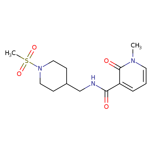N-[(1-methanesulfonylpiperidin-4-yl)methyl]-1-methyl-2-oxo-1,2-dihydropyridine-3-carboxamide