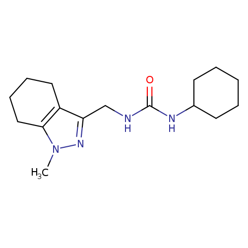 1-cyclohexyl-3-[(1-methyl-4,5,6,7-tetrahydro-1H-indazol-3-yl)methyl]urea