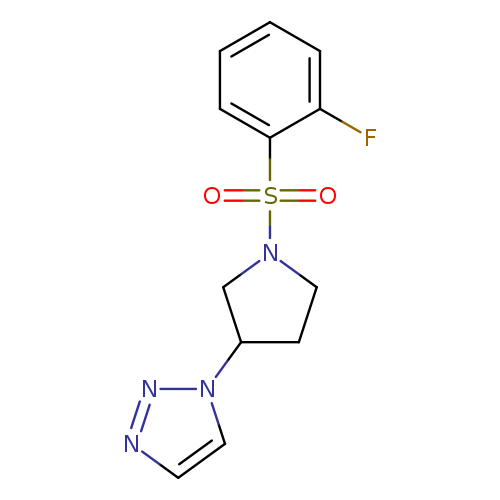 1-[1-(2-fluorobenzenesulfonyl)pyrrolidin-3-yl]-1H-1,2,3-triazole