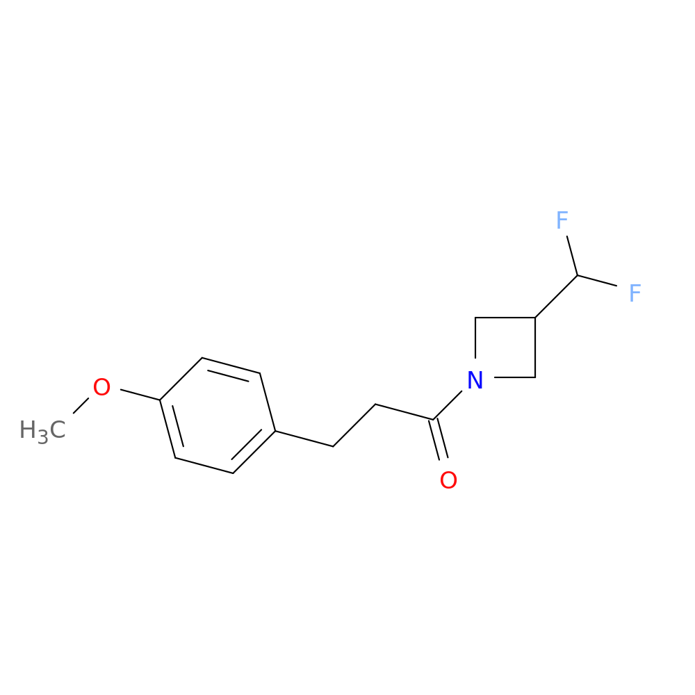 1-[3-(difluoromethyl)azetidin-1-yl]-3-(4-methoxyphenyl)propan-1-one