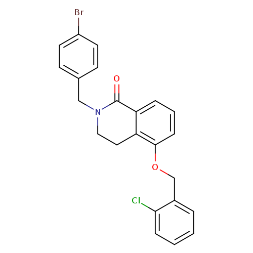 2-[(4-bromophenyl)methyl]-5-[(2-chlorophenyl)methoxy]-1,2,3,4-tetrahydroisoquinolin-1-one