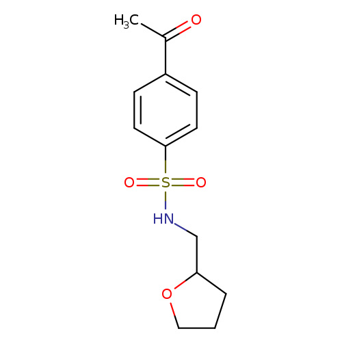 4-acetyl-N-(oxolan-2-ylmethyl)benzene-1-sulfonamide