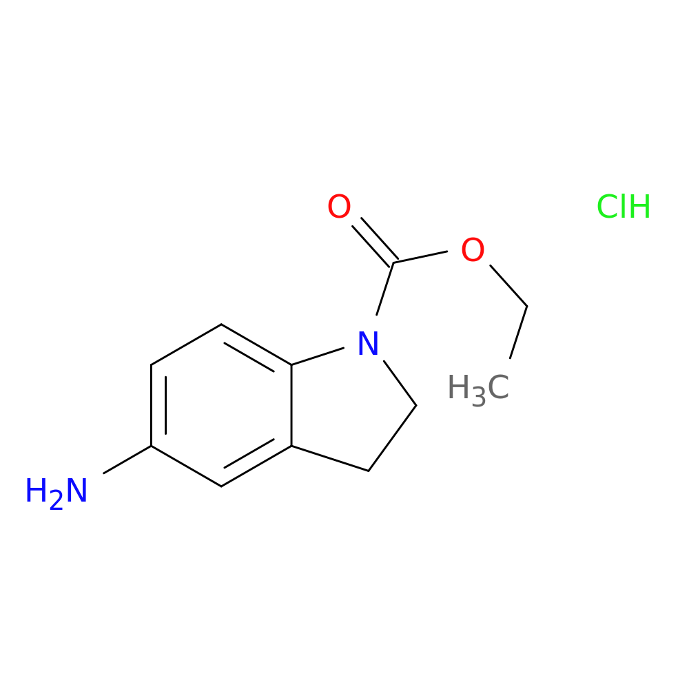 ethyl 5-amino-2,3-dihydro-1H-indole-1-carboxylate hydrochloride