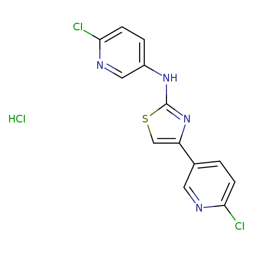 6-chloro-N-[4-(6-chloropyridin-3-yl)-1,3-thiazol-2-yl]pyridin-3-amine hydrochloride