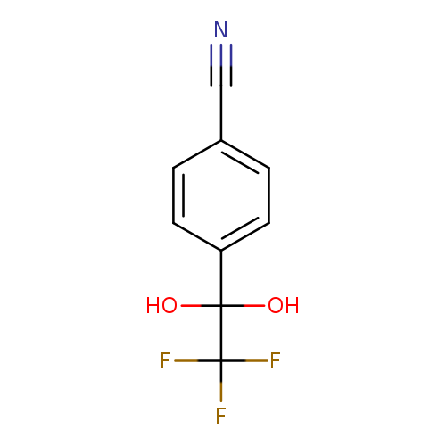 4-(2,2,2-Trifluoro-1,1-dihydroxyethyl)benzonitrile