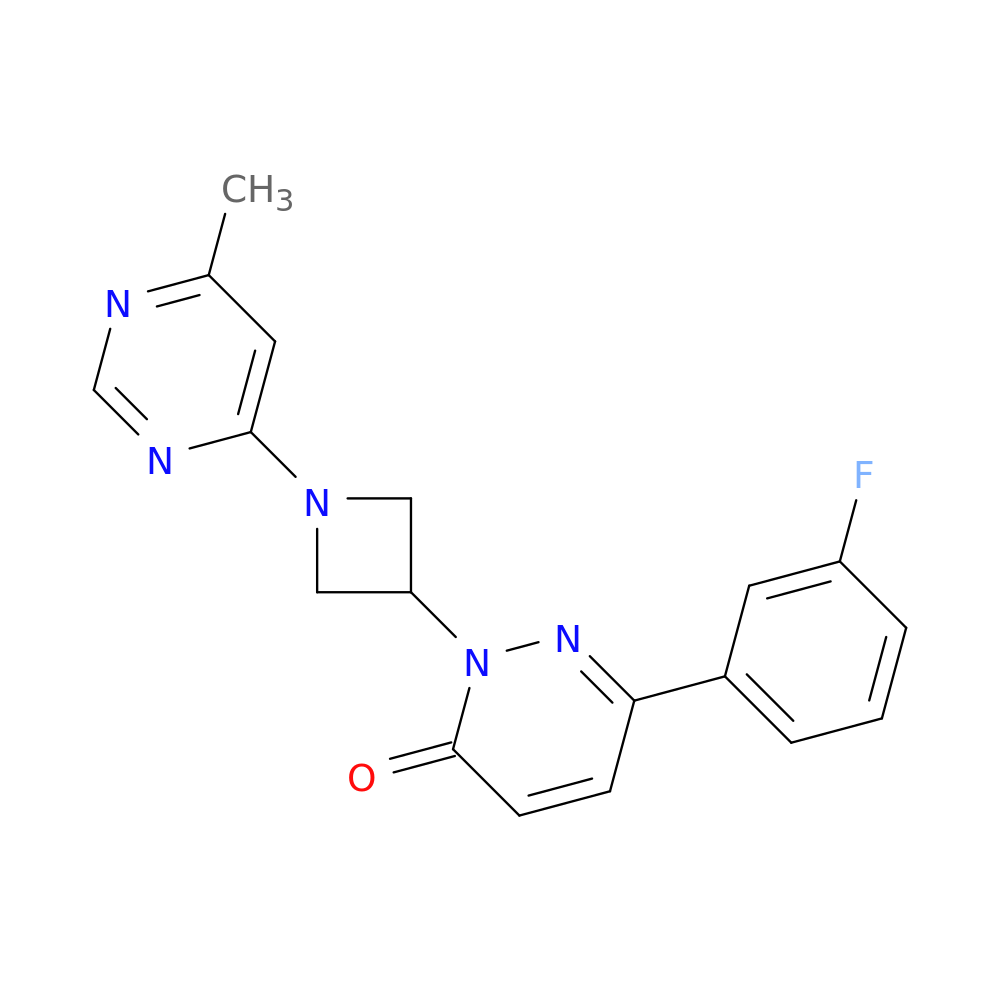 6-(3-fluorophenyl)-2-[1-(6-methylpyrimidin-4-yl)azetidin-3-yl]-2,3-dihydropyridazin-3-one