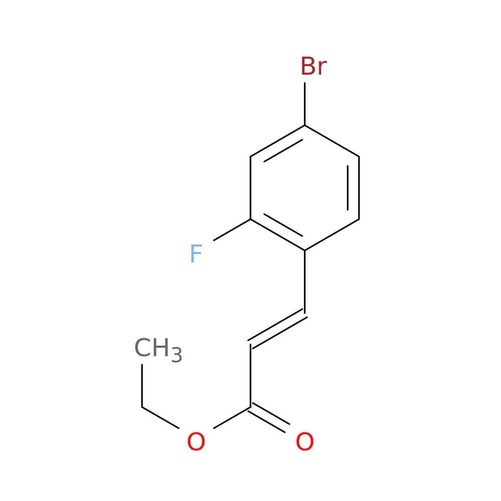 Ethyl (2E)-3-(4-bromo-2-fluorophenyl)prop-2-enoate
