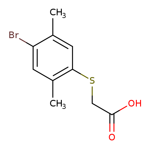 2-[(4-bromo-2,5-dimethylphenyl)sulfanyl]acetic acid