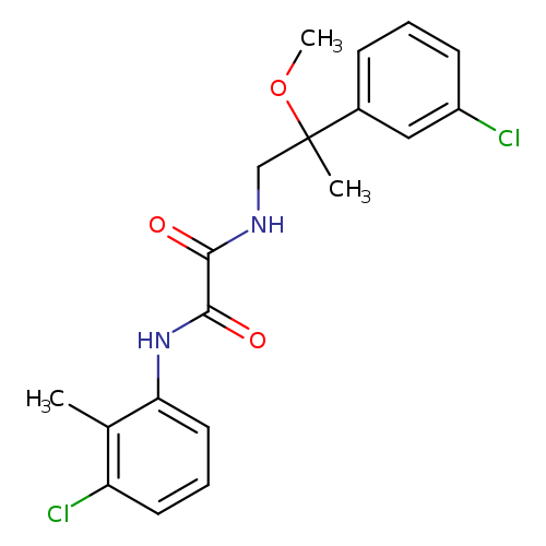 N-(3-chloro-2-methylphenyl)-N'-[2-(3-chlorophenyl)-2-methoxypropyl]ethanediamide