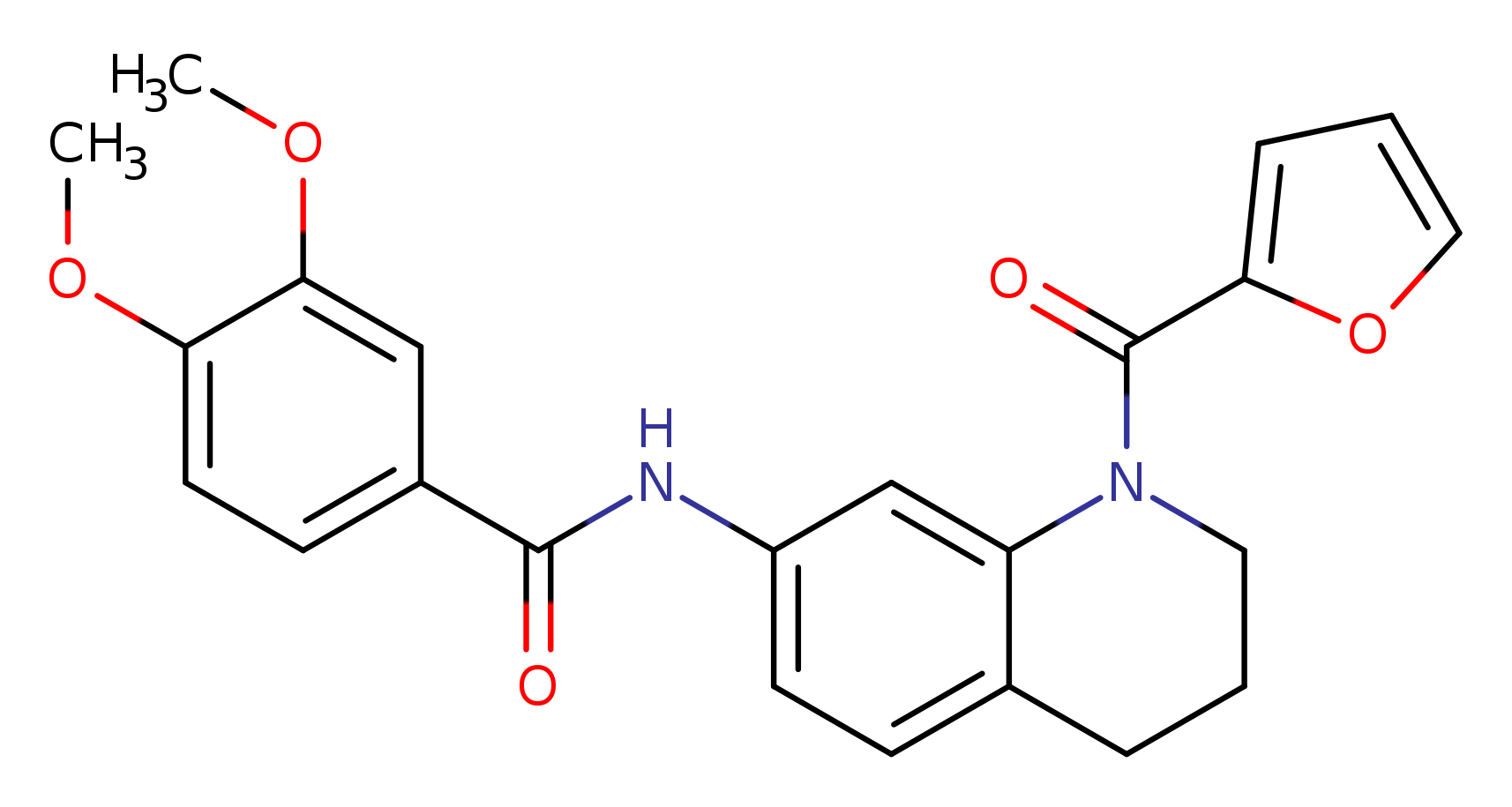 N-[1-(furan-2-carbonyl)-1,2,3,4-tetrahydroquinolin-7-yl]-3,4-dimethoxybenzamide