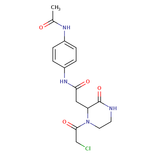 N-[4-(Acetylamino)phenyl]-2-[1-(chloroacetyl)-3-oxopiperazin-2-yl]acetamide