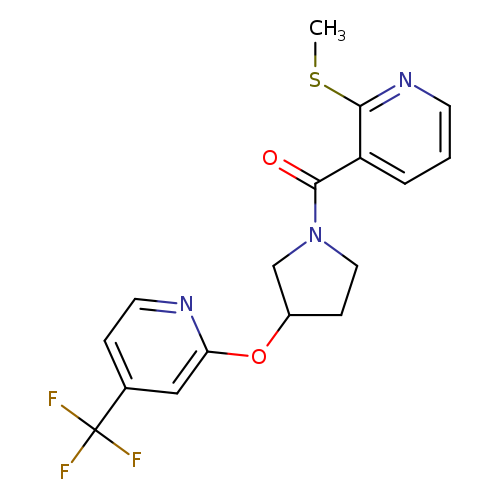 2-(methylsulfanyl)-3-(3-{[4-(trifluoromethyl)pyridin-2-yl]oxy}pyrrolidine-1-carbonyl)pyridine