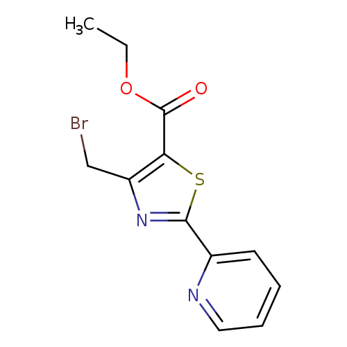 5-Thiazolecarboxylic acid, 4-(bromomethyl)-2-(2-pyridinyl)-, ethyl ester