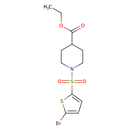 ethyl 1-[(5-bromo-2-thienyl)sulfonyl]-4-piperidinecarboxylate