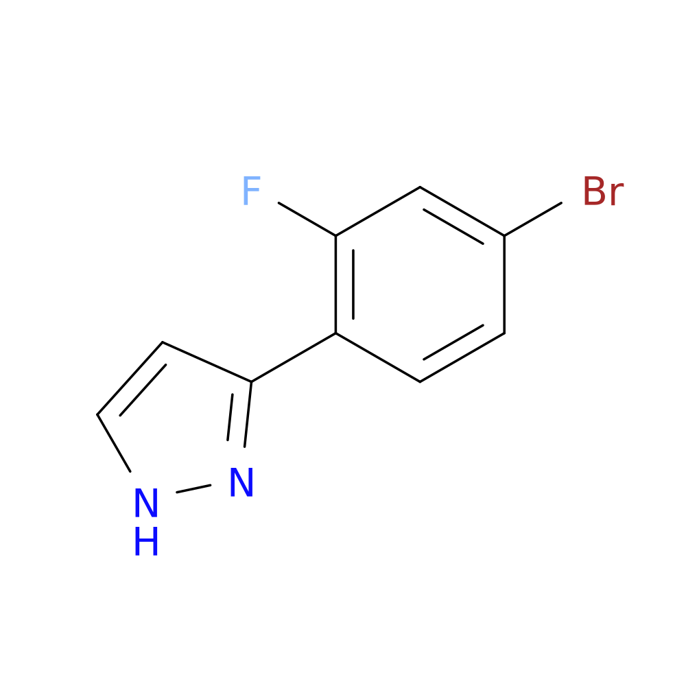 3-(4-Bromo-2-fluorophenyl)-1H-pyrazole