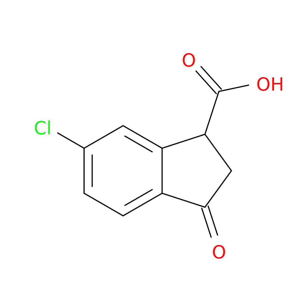6-Chloro-3-oxo-2,3-dihydro-1H-indene-1-carboxylic acid