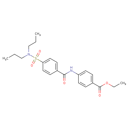 ethyl 4-[4-(dipropylsulfamoyl)benzamido]benzoate