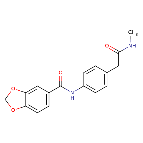 N-{4-[(methylcarbamoyl)methyl]phenyl}-2H-1,3-benzodioxole-5-carboxamide