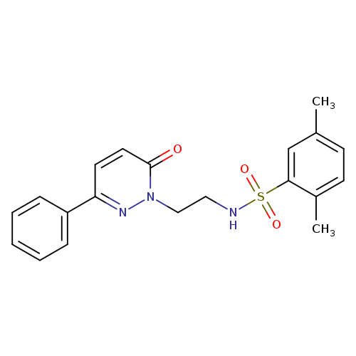2,5-dimethyl-N-[2-(6-oxo-3-phenyl-1,6-dihydropyridazin-1-yl)ethyl]benzene-1-sulfonamide