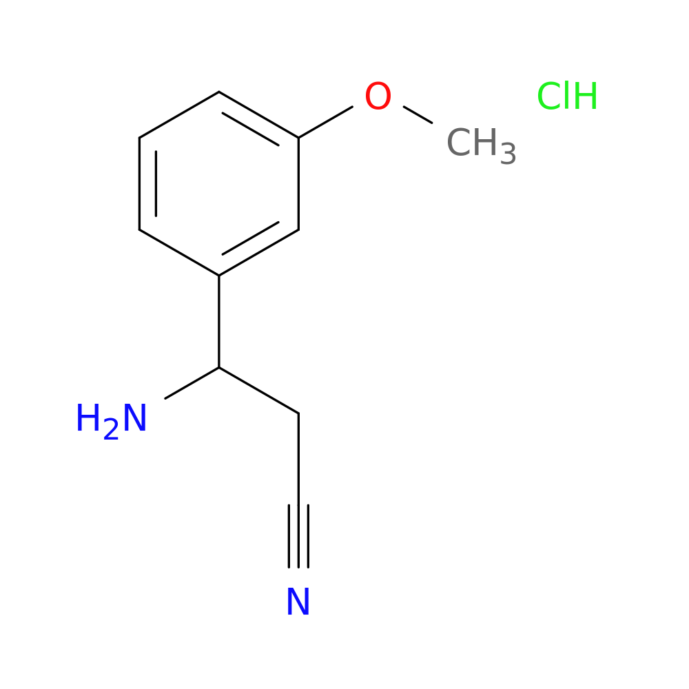 3-Amino-3-(3-methoxyphenyl)propanenitrile hydrochloride