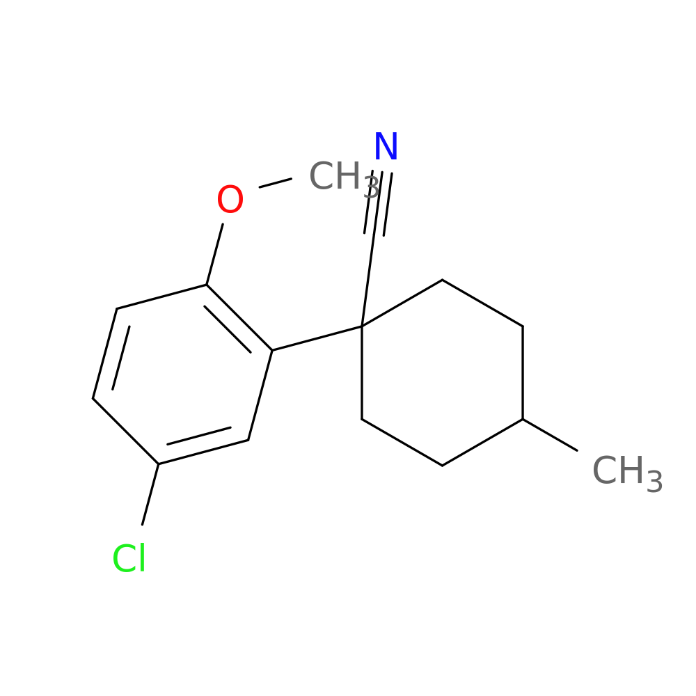 1-(5-chloro-2-methoxyphenyl)-4-methylcyclohexane-1-carbonitrile