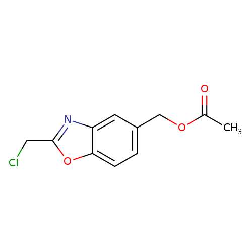(2-(Chloromethyl)benzo[d]oxazol-5-yl)methyl acetate