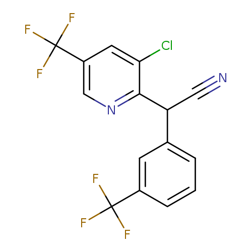 2-[3-chloro-5-(trifluoromethyl)pyridin-2-yl]-2-[3-(trifluoromethyl)phenyl]acetonitrile