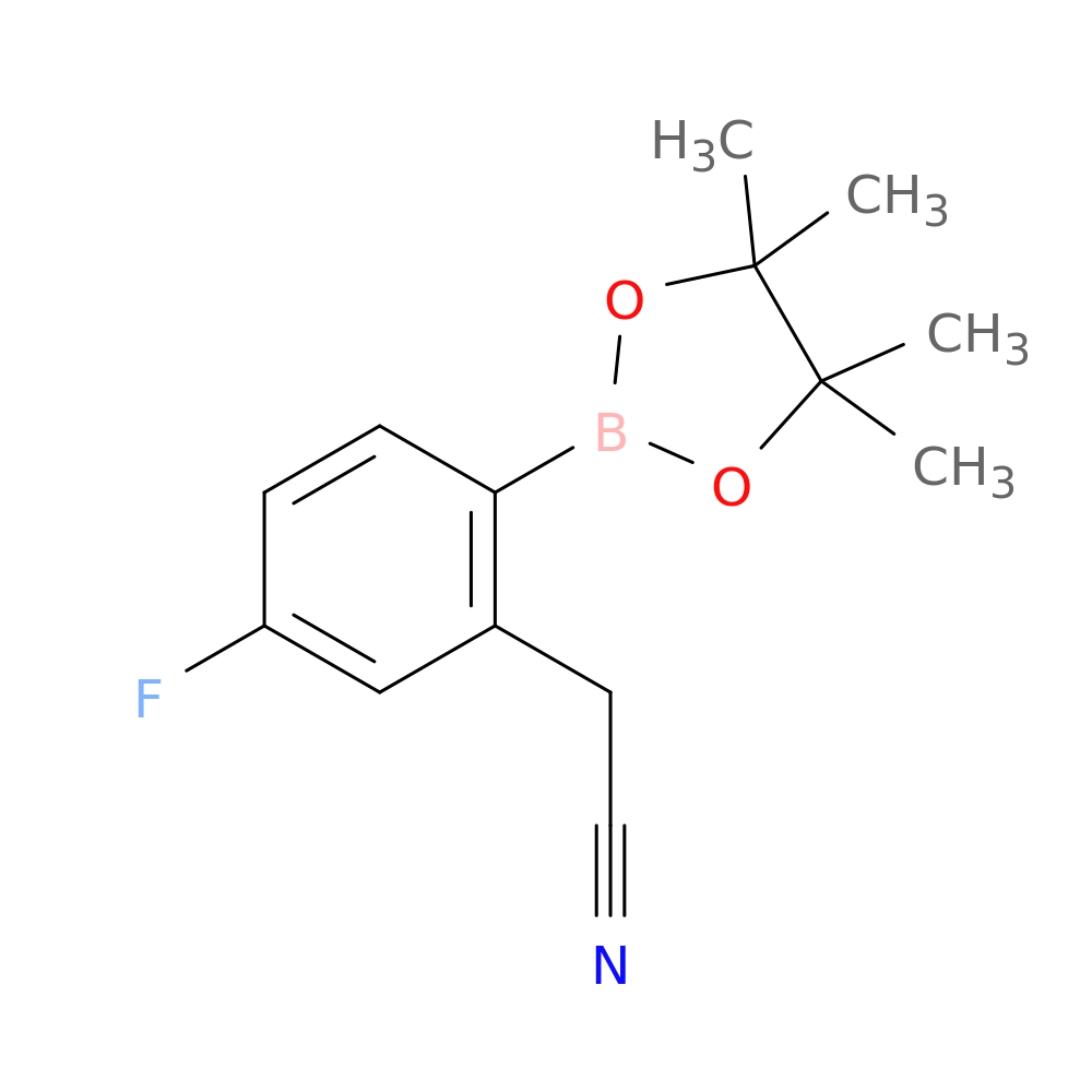 2-Cyanomethyl-4-fluorophenylboronic acid, pinacol ester