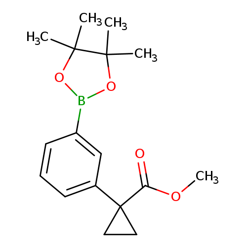 methyl 1-[3-(tetramethyl-1,3,2-dioxaborolan-2-yl)phenyl]cyclopropane-1-carboxylate
