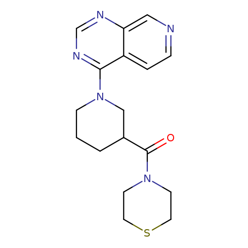 4-(1-{pyrido[3,4-d]pyrimidin-4-yl}piperidine-3-carbonyl)thiomorpholine