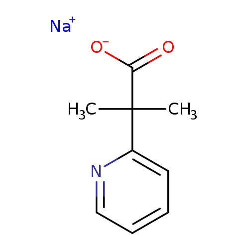2-Methyl-2-(pyridin-2-yl)propanoic acid, sodium salt