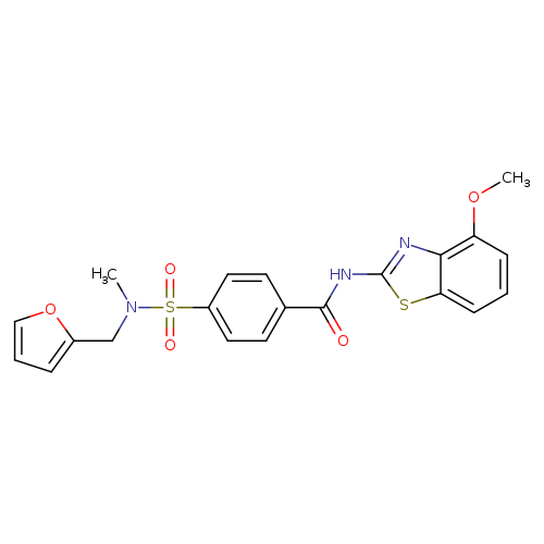 4-{[(furan-2-yl)methyl](methyl)sulfamoyl}-N-(4-methoxy-1,3-benzothiazol-2-yl)benzamide