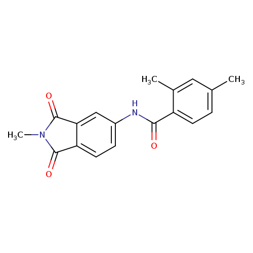 2,4-dimethyl-N-(2-methyl-1,3-dioxo-2,3-dihydro-1H-isoindol-5-yl)benzamide