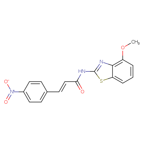 (2E)-N-(4-methoxy-1,3-benzothiazol-2-yl)-3-(4-nitrophenyl)prop-2-enamide