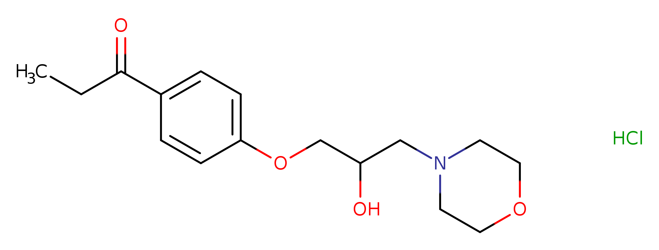 1-{4-[2-hydroxy-3-(morpholin-4-yl)propoxy]phenyl}propan-1-one hydrochloride