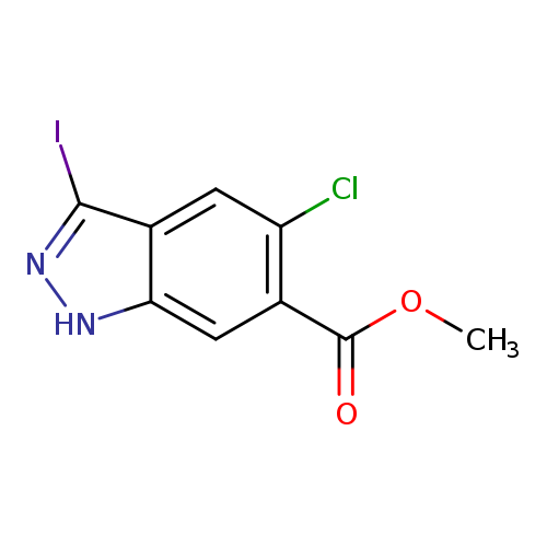 1H-Indazole-6-carboxylic acid, 5-chloro-3-iodo-, methyl ester