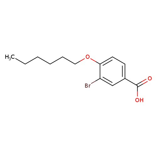 Benzoic acid, 3-bromo-4-(hexyloxy)-