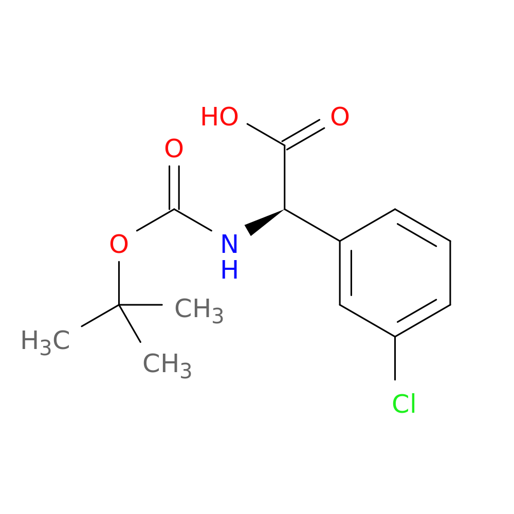 (R)-2-((tert-Butoxycarbonyl)amino)-2-(3-chlorophenyl)acetic acid