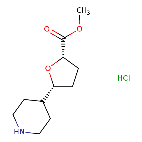 rac-methyl(2R,5S)-5-(piperidin-4-yl)oxolane-2-carboxylatehydrochloride,cis