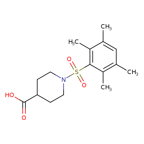 1-(2,3,5,6-tetramethylbenzenesulfonyl)piperidine-4-carboxylic acid