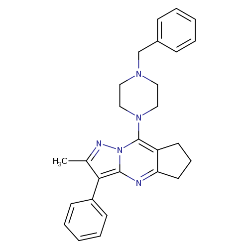 2-(4-benzylpiperazin-1-yl)-11-methyl-10-phenyl-1,8,12-triazatricyclo[7.3.0.0^{3,7}]dodeca-2,7,9,11-tetraene