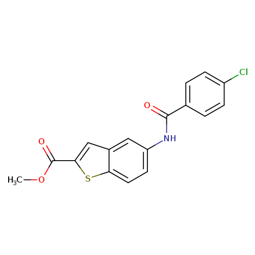 methyl 5-(4-chlorobenzamido)-1-benzothiophene-2-carboxylate