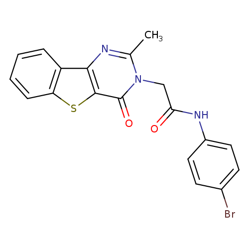 N-(4-bromophenyl)-2-{4-methyl-6-oxo-8-thia-3,5-diazatricyclo[7.4.0.0^{2,7}]trideca-1(13),2(7),3,9,11-pentaen-5-yl}acetamide