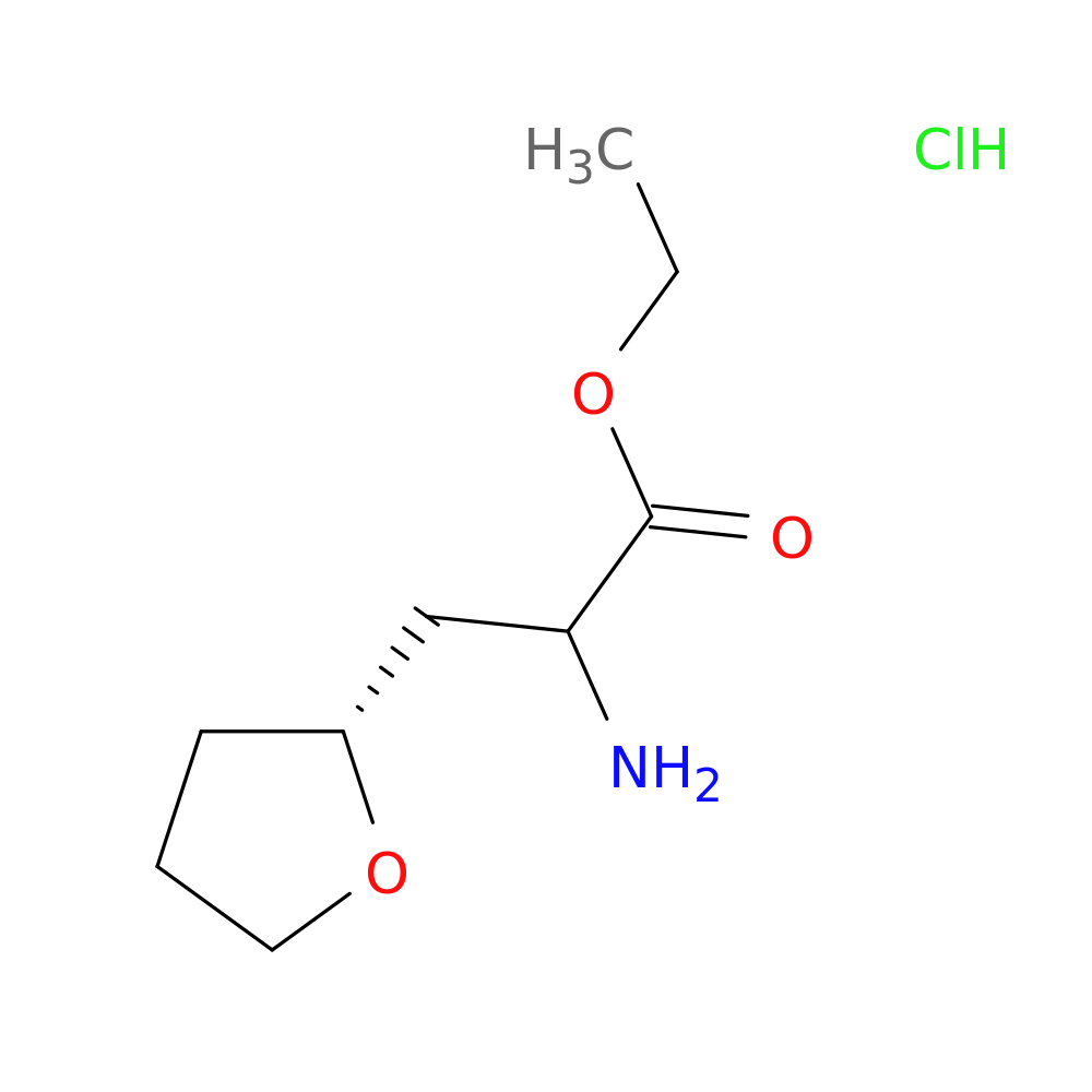 ethyl 2-amino-3-[(2R)-oxolan-2-yl]propanoate hydrochloride