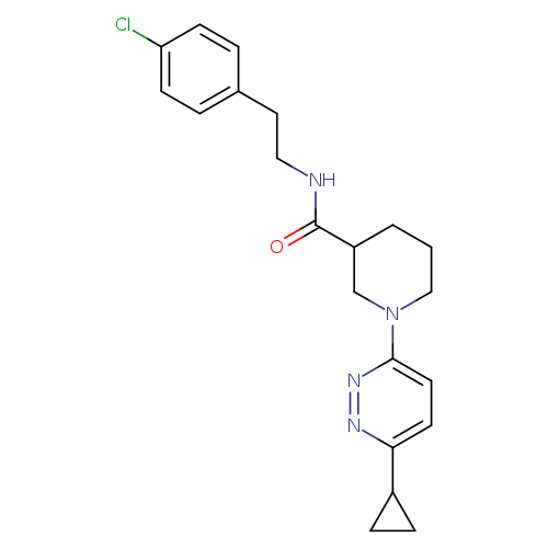 N-[2-(4-chlorophenyl)ethyl]-1-(6-cyclopropylpyridazin-3-yl)piperidine-3-carboxamide