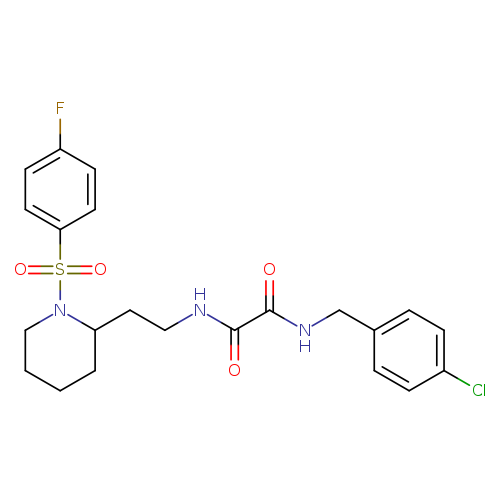 N'-[(4-chlorophenyl)methyl]-N-{2-[1-(4-fluorobenzenesulfonyl)piperidin-2-yl]ethyl}ethanediamide