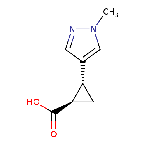 rac-(1R,2R)-2-(1-methyl-1H-pyrazol-4-yl)cyclopropane-1-carboxylic acid, trans