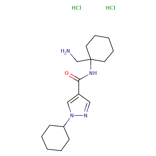 N-[1-(aminomethyl)cyclohexyl]-1-cyclohexyl-1H-pyrazole-4-carboxamidedihydrochloride